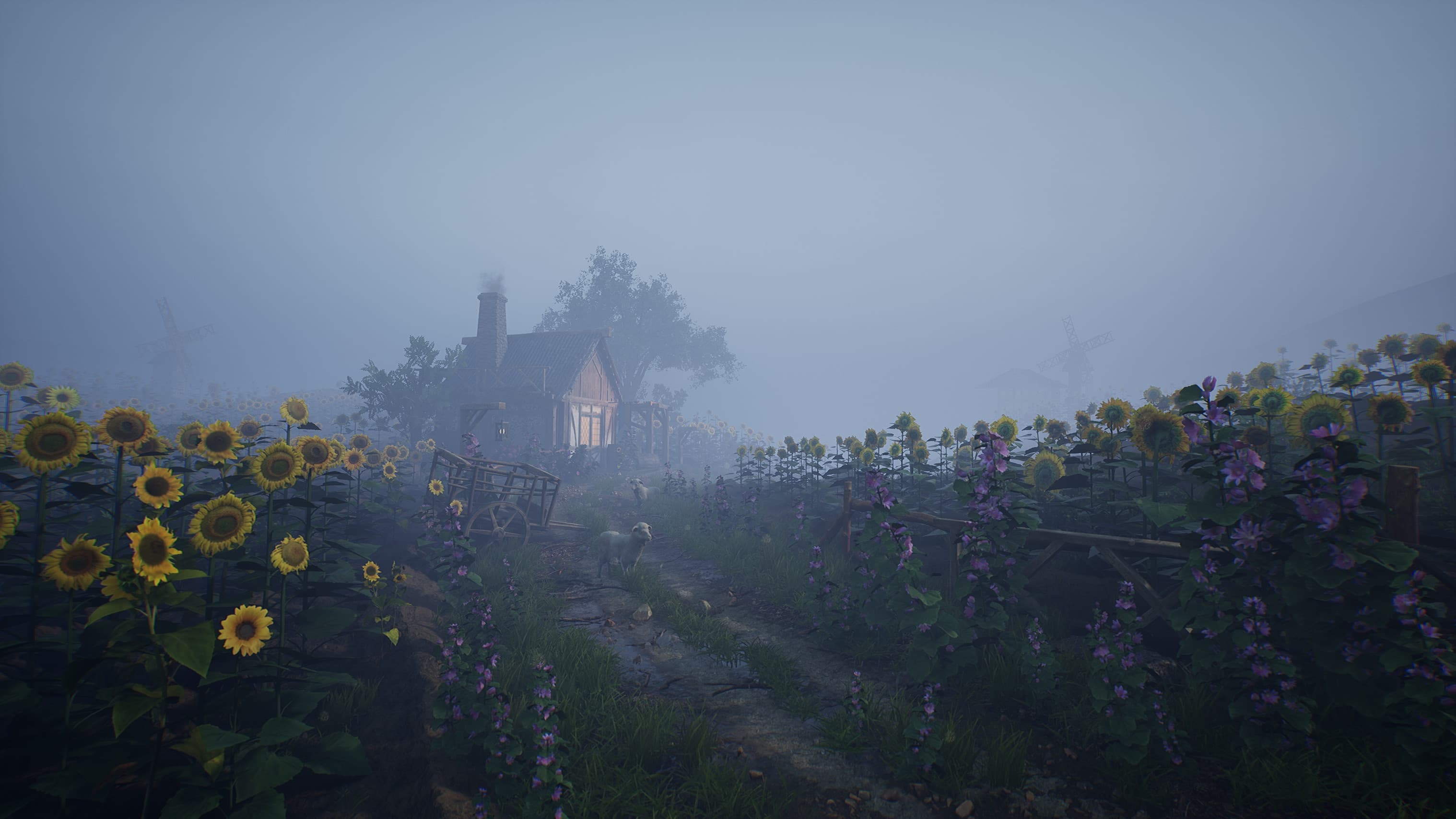 Droid Farm warm garden production view